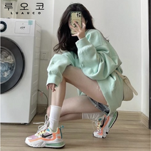 루오코 가을 여성 긴 팔 맨투맨 학생 패션