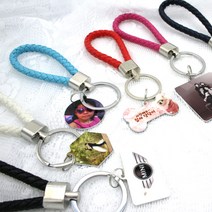 [커스텀제작] 디자인톡 포토 메탈 키링 키홀더 열쇠고리 가방 키링/결혼선물/돌선물/생일선물/굿즈 추천, 육각, 블랙