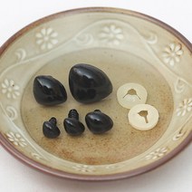 [대량구매]민자삼각코(인형코)(100개), 20mm 블랙 100개