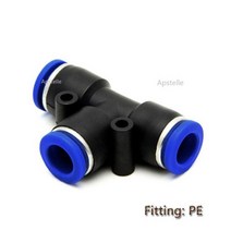 정유량밸브 유공관 밴드 교환기 1PC HVFF6 공압 유량 제어 밸브 호스-호스 커넥터 6mm 튜브 모든 크기 사용 가능, PE_12
