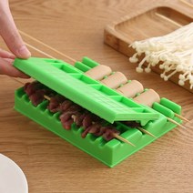 양꼬치기계 훈연기 리앤글로벌 다기능 빠른 꼬치 스레딩 기계 양고기 고기 바베큐 공예품