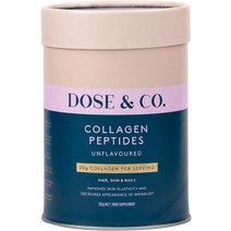 질건강 DOSE CO. 모발 피부 손톱용 순수 콜라겐 펩타이드 무향 10온스 파우더 보충제