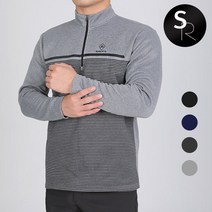 [스타일랑] 데일리핫 남성 겨울용 기모 집업 티셔츠 / 95~115사이즈까지 한겨울까지 입기 좋은 두툼한 기모티 / 스트라이프 / 부드러운 티셔츠 / 사방신축_등산복 작업복 낚시