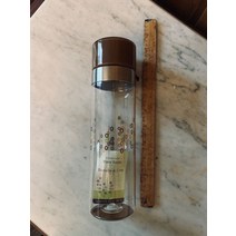 2008 스타벅스 물병 텀블러 Clear Brown 20 온즈 Plastic Tumbler 스테인레스 Ring NWT