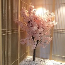 인조 벚꽃나무 대형 꽃 인테리어 장식 실내 조화나무, 오렌지 나무 덩굴