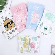 PKFARM 휴대용 미니 펀치 쿨팩 4P 세트 재사용 아이스팩 여름 아이스 얼음팩 얼음 찜질 찜질팩, 8cm X 11cm, 디자인랜덤, 4개