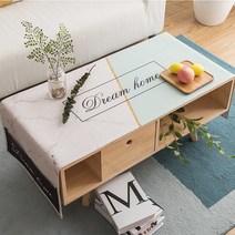 명품 식탁보 모던 미니멀 테이블보 코튼 린넨 Yinshang, 【보통면과 린넨】 70 × 180cm, 녹색 새벽 커피 테이블 피복