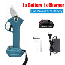 정원 잔디 농기구 농기계 전기 전정 가위 무선 pruner tree bonsai 충전식, 2-1x 배터리 커터