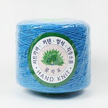 [앵콜스] (도안증정)공작표 순면색사 (24합) 순면콘사 면사, 215 연파랑, 1개