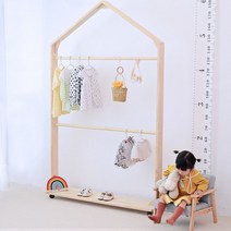 아이방 행거 옷걸이 선반 매장 인테리어 6종 세트, 스몰 하우스 6종 세트