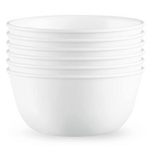 코렐 Corelle 수프/시리얼 그릇 세트 18oz 6개 윈터 프로스트 화이트, Winter Frost White, 28 OZ