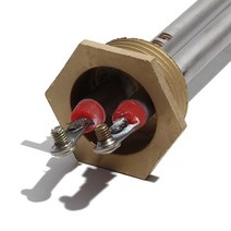 보일러호스1Inch/32mm/DN25 스테인레스 스틸 구리 헤드 가열 튜브 110/220/380V 전기 히터 요소 물 보일러, 01 110V_01 1KW 180mm 201SUS