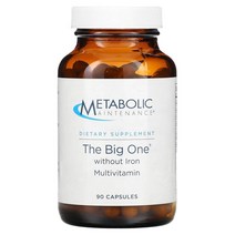 Metabolic Maintenance (메타볼릭 메인터넌스) Metabolic Maintenance The Big One 철분 무함유 종합비타민 캡슐 90정, 5개