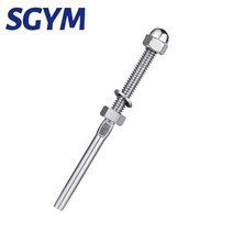 제주 케이블 난간 스레드 텐션 엔드 피팅 터미널 1/8 인치 스웨이지 T316 스틸용 10 팩, 01 10pcs