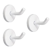 철물대장 벽면 후크 돌출걸이 세트 피스고정형, 화이트 소 50mm(3개), 3개