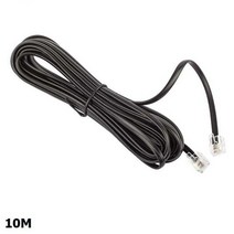 rj12케이블 전화선 케이블 RJ12 6P4C 블랙 10M 6p4c케이블 유선전화케이블 전화선케이블, 본상품선택