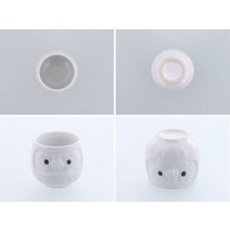 달마 일본 식기 주기 니혼슈 청주 술잔 도쿠리 사케잔 1개, 화이트 달마
