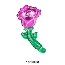대형 3D 갈색 생일 축하 곰 풍선 호일 베이비 샤워 장난감 어린이 소년 소녀 파티 용품 1 개, As shown, mini Rose 3