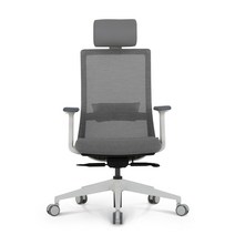 린백 LB245SHA 사무용 컴퓨터 학생 책상 의자, LB245SHAW-화이트바디, 그레이