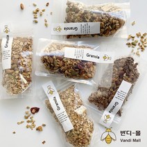 수제 그래놀라 무설탕 귀리 시리얼 견과류 곡물 200g, 카카오닙스, 본상품선택