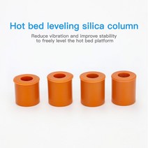 3D프린터 입문용 중저가 3d 프린터 고온 실리콘 솔리드 스페이서 핫 베드 레벨링 칼럼 3 pcs long + 1 CR-1, 한개옵션0