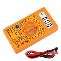 후크미터 멀티 테스터기 전력 포켓 측정기 dt830b mini multimeter 보호, 노란색