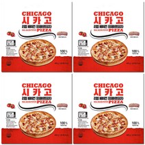 리얼 시카고피자 베이컨포테이토 4판 세트, 4개, 400g