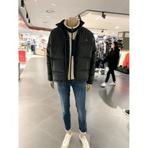 [ L E V I S ] { 리바이스 겨울점퍼!!} 남성 여성 공용 스포츠 로고 패치 디자인 다운 점퍼 2컬러 프리미엄 라인 덕 다운 오리털 다운 숏 패딩 (27732a)