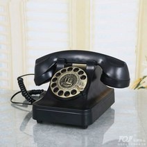 빈티지 다이얼 유선전화기 레트로 인테리어 빈티지 소품, 회전식 다이얼 블랙