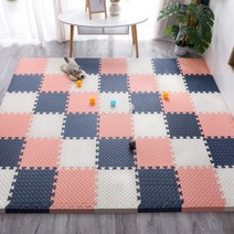EVA단색퍼즐매트2.5cm(2개세트) 층간소음 놀이방 매트, 60x60x2.5cm(2P세트)_스카이