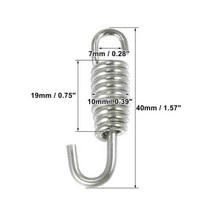 배기튜닝 자동차머플러 스팅어튜닝 가지 유형의 오토바이 배기 파이프 스프링 스테인레스 스틸 후크 변형 액세서리, Type E