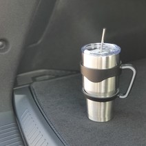 뮬러 대용량 900ml 차량용 스테인레스 진공 텀블러 보온/보냉 밀폐형 30온스 콜드컵, 빨대용 세척솔