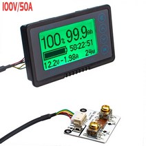 전기테스터기 전파측정기 활선경보기 누설전류계 tf03k dc10120v 50a100a350a500a 배터리 용량 테스터 전압 전류 디스플레이 쿨롱 카운터 1m, TF03K-A-50A