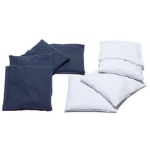 SC Cornhole Games 내후성 콘홀 세트 전문 규정 사이즈 프로 콘 홀 보드 또는 빈백 던지기 세트에 [미국 직배송], Navy Blue/White