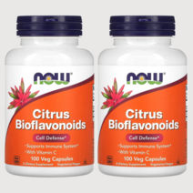 NOW Foods 나우푸드 비타민C-1000 바이오플라보노이드 100베지캡슐 2팩