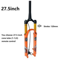 자전거 포크 사이클링 영웅 mtb 서스펜션 에어 플러그 스트로크 100-120mm 32mm 26 27.5 29 인치 에픽슨 오렌지, 3-27.5