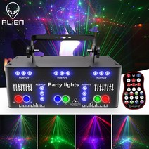 ALIEN RGB 파티 DJ 디스코 빔 패턴 무대 레이저 조명 프로젝터 UV LED 스트로브 사운드 홀리데이 웨딩 램프 21 홀, CHINA_AU 플러그