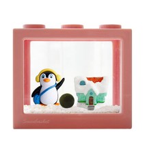 세남자바스켓 펭귄마을 국산 마리모 DIY세트, 인디핑크+노란귀마개펭귄