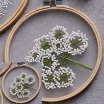 히뚜상점 DIY 프랑스자수 패키지 안개꽃 프랑스자수패키지 세트 자수도안 만들기 수틀 취미 수예도구 자수세트 공예, 1개