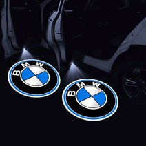 초고화질 도어 프로젝터 자동차 감지 영빈등, BMW logo (2 packs)