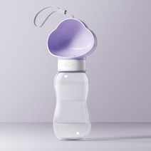 반려동물 간편식 식수기, 보편적 인 고양이와 개, 구름 보라색 large-600ml