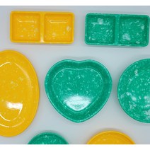 [레트로 노랑이 그릇] 추억의 분식집 떡볶이 김밥 업소용 멜라민 포장마차 캠핑 접시, 6.짜장기/우동기, 노랑