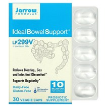 자로우 포뮬러스 Jarrow Formulas 아이디얼 보웰 서포트 100억 LP299V 락토바실러스 플란타룸 30캡슐, 1팩