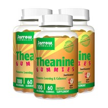 재로우 테아닌 100mg 구미 무설탕 글루텐 프리, 60개입, 3개