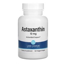 레이크 에비뉴 뉴트리션 아스타잔틴 Astaxanthin 10 mg 120 식물성 캡슐 Glycerin 글리세린 Sorbitol 소비톨
