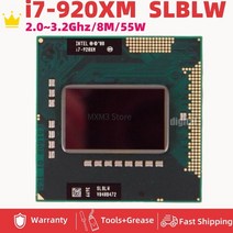 cpu 성능 메인보드 그래픽 카드 하드웨어코어 i7-620M 노트북 CPU 프로세서 소켓 G1 PGA988 HM55, 07 i7 920XM VRAM1G