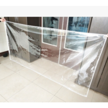 쾌청 텐트 우레탄창 0.3mm 완제품형 캠핑 우레탄창 방풍비닐, 1.5x2m