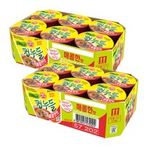 오뚜기 컵누들 매콤한맛 컵 12입 (37.8g12) 컵라면 맛있는 라면 즉석 한끼 간식 밥 라멘 점심 박스 면 추천 종류 가격 차박 음식 여행 캠핑 야식