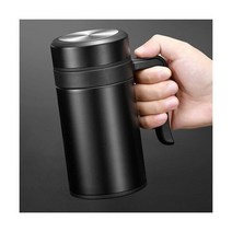 주방소품 보온보냉 손잡이 텀블러 450ml 블랙