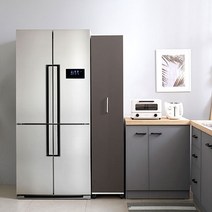 샤피로 슬라이딩 틈새 수납장 320, 색상:그레이